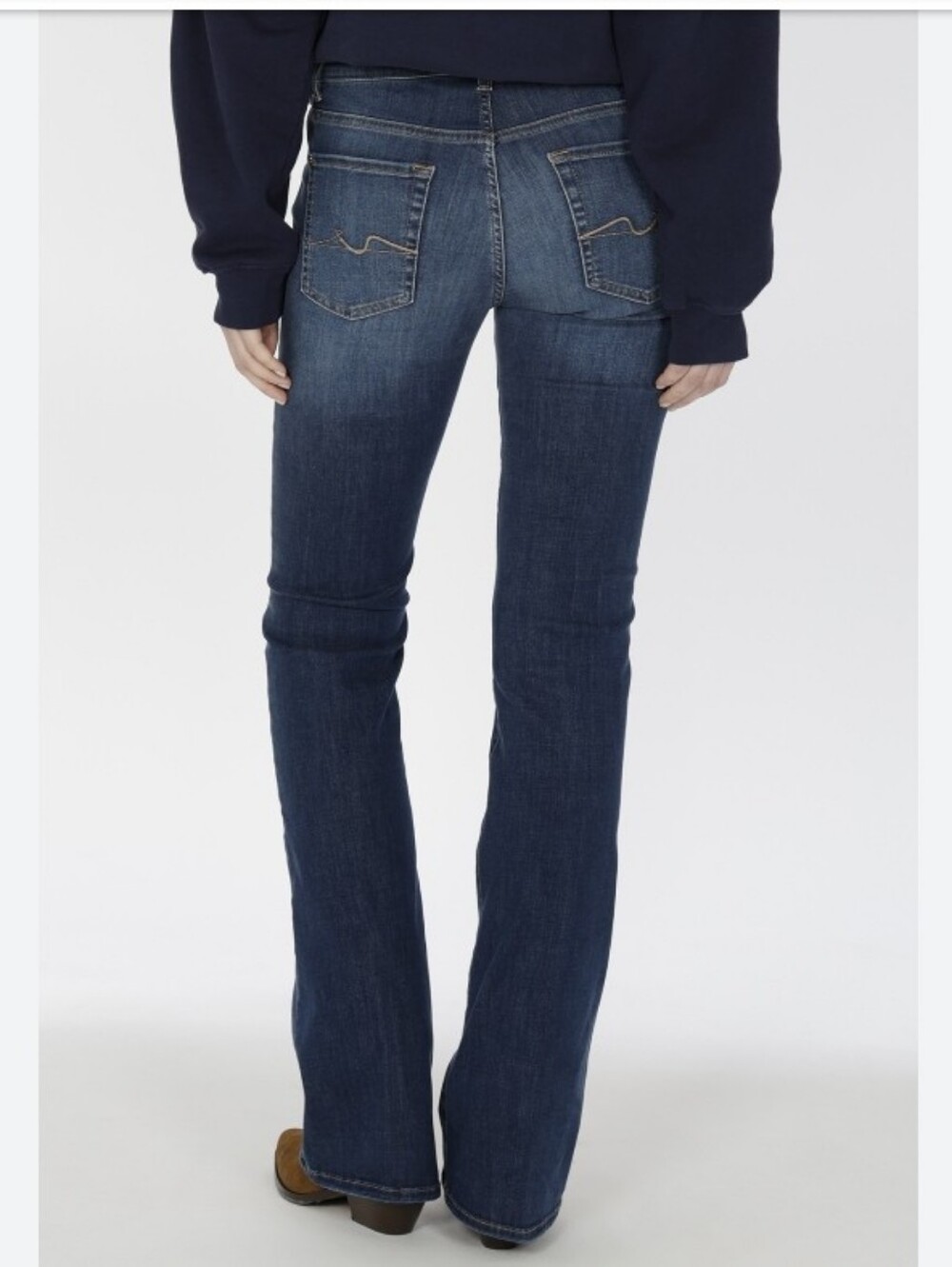 7 For All Mankind Dark Blue Women’s Mid Rise Bootcut Jeans Size 29x33